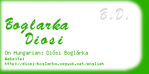boglarka diosi business card